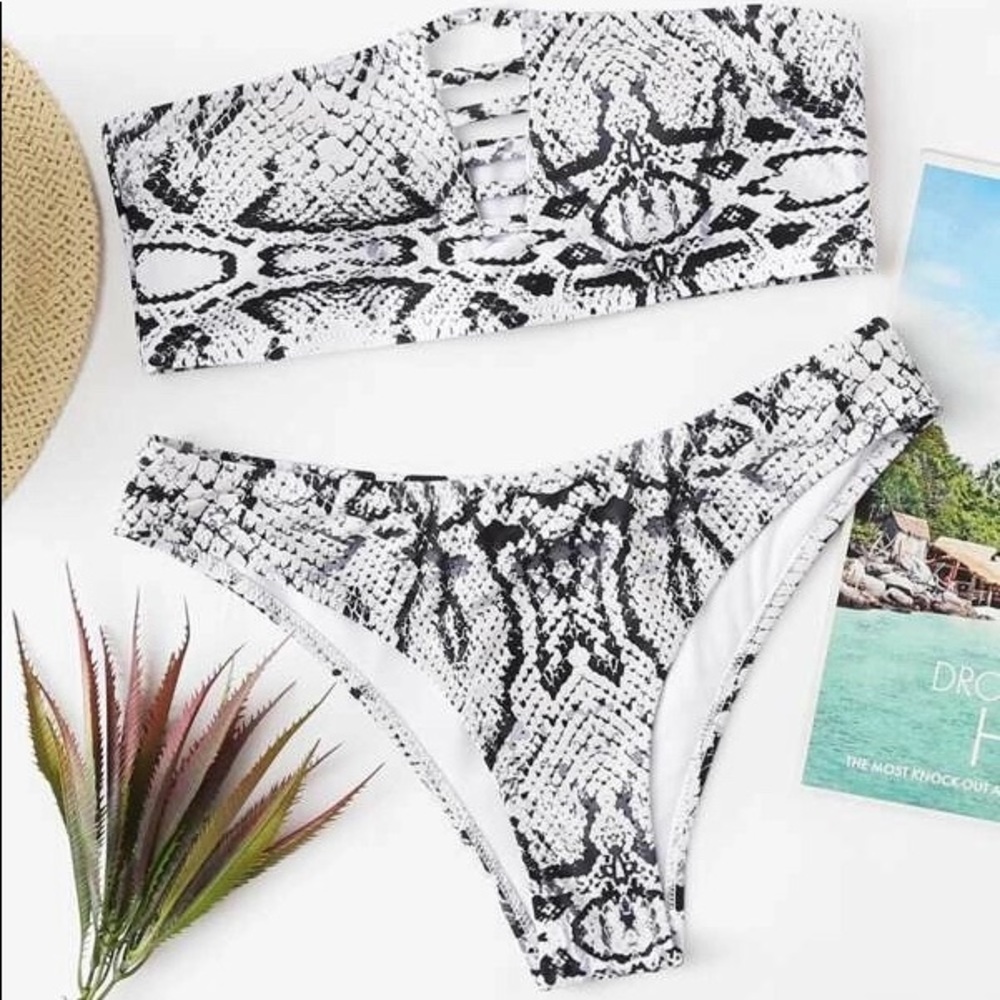 Snakeskin bikini